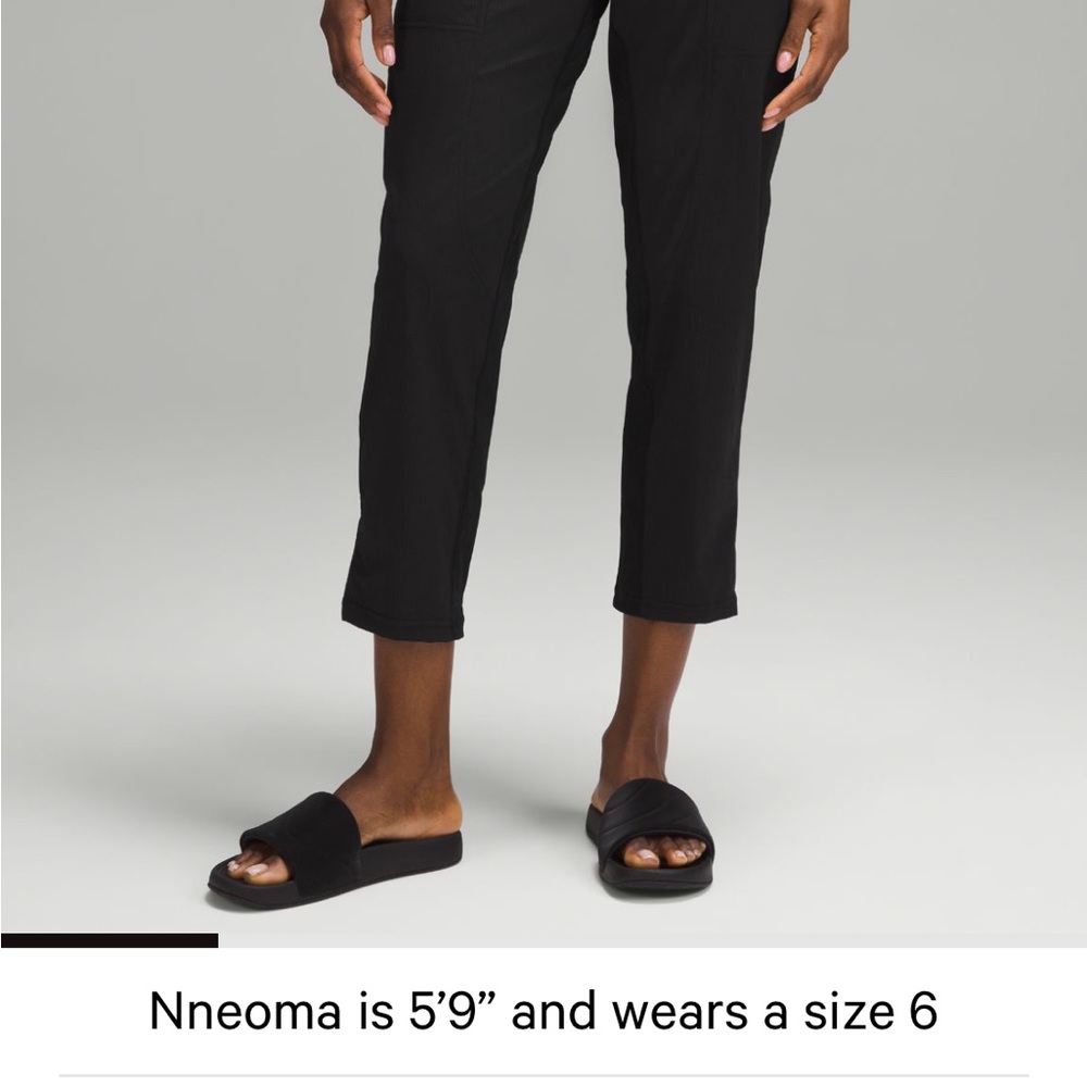 Lululemon Black Cropped Studio Dance Pants
